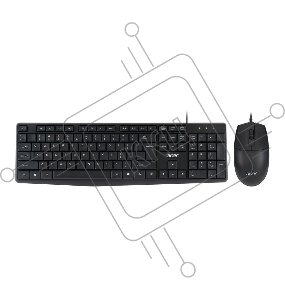 Клавиатура + мышь Acer OMW141 клав:черный мышь:черный USB