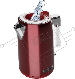 Чайник электрический Polaris PWK 1746CA Water Way Pro 1.7л. 2200Вт красный (корпус: нержавеющая сталь)