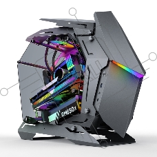 Компьютерный корпус JONSBO MOD-3 Mini Gray без БП, боковые панели из закаленного стекла, mini-ITX, micro-ATX, серебристый