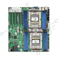 Серверная материнская плата ASRock TURIN2D16-2T, 2xSP5 (LGA6096), AMD EPYC, 16xDDR5, 0xSATA, 1xM.2, 5xPCIe 5.0 x16, 2x10Gb LAN, IPMI, 2xUSB-A 5Gbps, 1xVGA, EEB