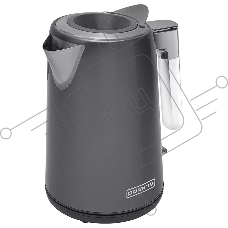 Чайник электрический Polaris PWK-1746СA серый, 1.7 л, ВЕРХ. ЗАЛИВ, нерж.