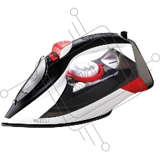 Утюг Kelli KL-1654R черный/белый/красный, 2600 Вт, 30 г/мин, 160 г/мин, 300 мл