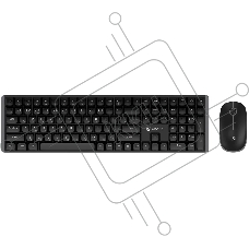 Комплект клавиатура+мышь Оклик S315W беспроводной USB 1600 DPI черный (1978741)