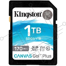 Карта памяти Kingston 1TB SDXC Canvas Go Plus 170R C10 UHS-I U3 V30/ Kingston 1TB SDXC Canvas Go Plus 170R C10 UHS-I U3 V30
