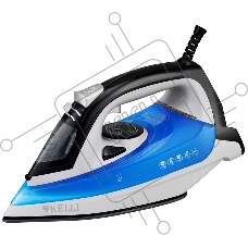 Утюг Kelli KL-1653С синий/белый, 2600 Вт, 30 г/мин, 100 г/мин, 290 мл
