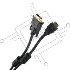 Кабель HDMI to DVI-D (19M -25M) 2м, TV-COM, 2 фильтра <LCG135F-2M>
