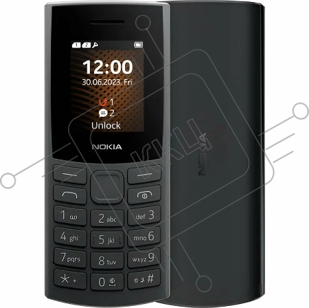 Телефон сотовый Nokia 106 TA-1564 DS CHARCOAL (1GF019BPA2C02)