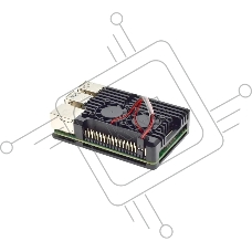 Компьютерный корпус Qumo Aluminum case with double black 2-wire fans,  Raspberry Pi 5B, black(RS056)
