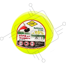 Леска для триммеров DDE Classic line 644-764 круг 2.4мм х 44м желтый в блистере