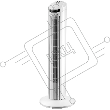 Колонный вентилятор BRAYER BR4958WH, механ.упр.,пульт ДУ,вращение90°,мощ-ть50Вт,защита от перегрева