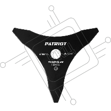 Нож PATRIOT TBM-3 (D=255x25.4мм, 3 лопасти)