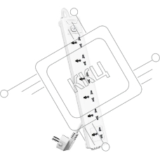 Сетевой фильтр универсальный Deli ET406 6 розеток, 5 м