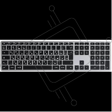 Клавиатура беспроводная Satechi Slim X3 Bluetooth Backlit Keyboard, Bluetooth, Серый космос, ST-BTSX3M-RU