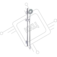 Стойка для душа с лейкой RACK-3