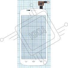 Сенсорное стекло (тачскрин) для ZTE V829, белое