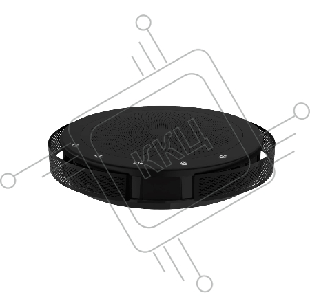 Спикерфон Infobit [iSpeaker M200] Всенаправленный USB-спикерфон. Зона охвата - 6м, для помещений 15-30 кв.м, на 6-12 человек.