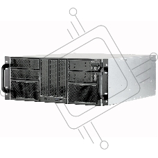 Корпус компьютерный Procase RE411-D7H6-FE-65 Корпус 4U server case,7x5.25+6HDD,черный,без блока питания,глубина 650мм,MB EATX 12