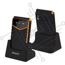 Мобильный телефон Maxvi E11ds черный/золотой