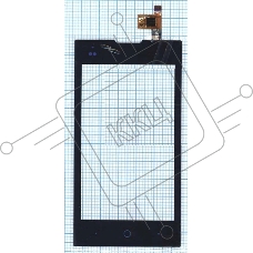 Сенсорное стекло (тачскрин) для ZTE V815W, черное