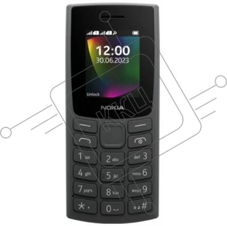 Телефон сотовый Nokia 106 TA-1564 DS CHARCOAL (1GF019BPA2C02)