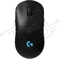 Мышь беспроводная/проводная Logitech G PRO черный, 25600 dpi, радиоканал, USB, кнопки - 7