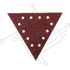 Треугольник шлифовальный PATRIOT на липучке, 285мм, 12 отверстий, Р60, 10 шт