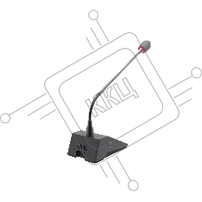 Микрофон Infobit iSpeaker MD30 Настольный микрофон на гусиной шее, Dante/AES67