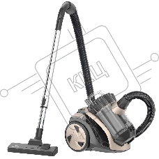 Пылесос Eurostek EVC-3002 черный/бежевый, 400/2200 Вт, уборка сухая, пылесборник контейнер 2.5 л