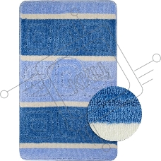 Коврик в ванную двойной САНАКС SILVER ГОЛУБОЙ 60х100+50х60 см 100% полиэстер