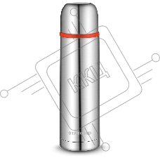 Термос для напитков Starwind 10-500 0.5 л, серебристый/красный, картонная коробка