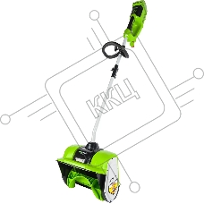 Снегоуборщик аккумуляторный GreenWorks GD40SSK4, 40V, 30 см, бесщеточный, с 1хАКБ 4 А.ч и ЗУ 2600807UB