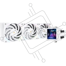 Система жидкостного охлаждения Thermalright Frozen Vision 360 V2 (360мм, LED, White, ARGB/Fans: 3x120мм, 69CFM, 27dBA, 2150RPM/Pump height 60мм, 23dBA, 3000RPM, Rad thickness 27мм/S: 1700, 1200, 1851, 115X, 2011, 2066, AM5, AM4)