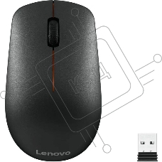 Мышь беспроводная Lenovo 400 черный, 1200 dpi, радиоканал, USB, кнопки - 3