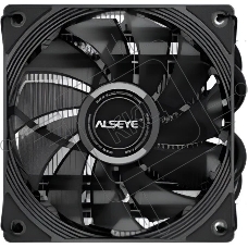 Кулер для процессора Alseye S37-4 черный, 92 мм, алюминий/медь, 3000 об/мин, 26.5 дБ, 4 pin, 130 Вт, 36 мм
