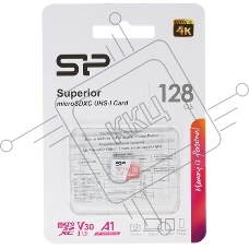Флеш карта microSD Silicon Power Superior A1 128GB microSDXC Class 10 UHS-I U3 100/80 Mb/s