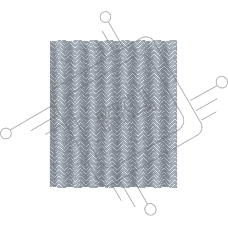 Занавеска для ванной SC-PE-44, полиэстер, р-р 180*180 см