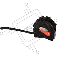 Рулетка MATRIX 31014  black 5мх19мм обрезиненный корпус
