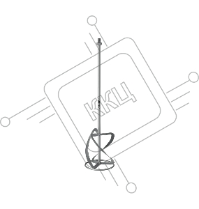 Насадка-миксер, ЗУБР 140 мм М14, для легких растворов