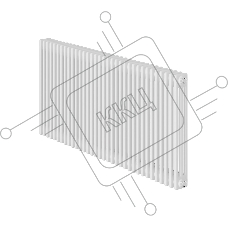 Дизайн-радиатор Royal Thermo Insignia C3050 - 34 секц. RAL9016