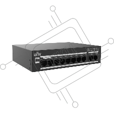 Коммутатор Uniview NSW3000-8T2GT-LPOE-IN, 8×100 Мбит/с PoE+ + 2×1 Гбит/с Uplink, управляемый