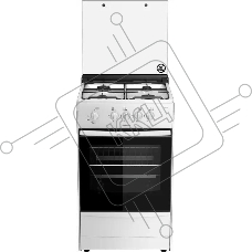 Плита газовая Darina 1В GM 441 002 W белый, конфорок 4 шт, духовка 50 л, 50 см x 85 см x 51 см