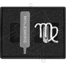 Шильд-символ Moleskine Zodiac Дева, металл, серебристый, коробка с европодвесом, PINVIRGOSILV