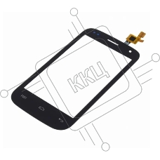 Сенсорное стекло (тачскрин) для Fly IQ445 Genius, черное