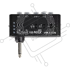 Компактный басгитарный усилитель-эмулятор Rushead Max Bass Valeton [RH-101] 5 регулировок для управл.модели clean,overdrive and distortion,эффекты:chorus, tremolo,flanger,reverb,delay,вход Aux, время работы от встроенн.аккумулятора 5 час. зарядка по USB