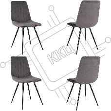 Стул для дома Бюрократ CH-K6_4 комплект 4шт Holland 18 металл черный на ножках (CH-K6_1/HL18_4) Стул для дома Бюрократ CH-K6_4 комплект 4шт Holland 18 металл черный на ножках (CH-K6_1/HL18_4)