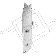 Универсальный нож с Т-образным лезвием Deli DL4260 19мм, длина 153 мм, в комплекте 3 лезвия SK5, алюминиевый корпус