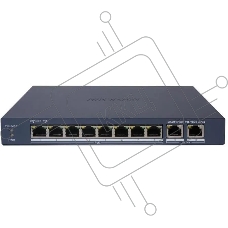 Коммутатор Hikvision DS-3E1310P-EI/M, 8×100 Мбит/с PoE + 2×1 Гбит/с Uplink, настраиваемый