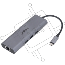 Док станция DAHUA 8 in 1 USB 3.1 Type-C to USB 3.0 + HDMI + RJ45 + SD/TF + PD Docking Station
