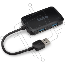 USB-концентратор Buro BU-HUB4-U3.0-S, USB 3.0, USB 4 порта, USB