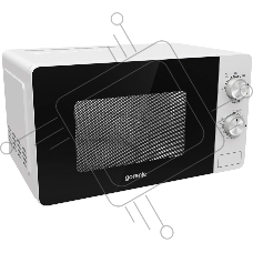 Микроволновая печь Gorenje MO20E2W белый, 20 л, 800 Вт, переключатели - поворотный механизм